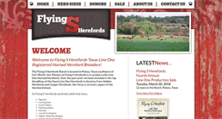 Desktop Screenshot of flyingsherefords.com